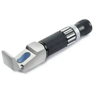 Analoges Refraktometer - extra großer Messbereich - mit Brix-Skala - Messbereich 0 bis 50 % und 50 bis 80 % - Teilung 0,5 %
