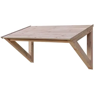 SKANHOLZ Skan Holz Vordach Poel 148 cm x 87 cm Natur Unbehandelt