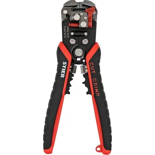 Stier Automatik-Schneid-, Crimp- und Abisolierzange mit Stromprüfer