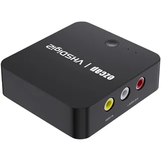 Docooler AV-Recorder, Video-Capture-Box, Audio-Video-Aufnahmebox, AV-Eingang, Audio-Ausgang, Konvertierung von analogem Video in digitales Video von VHS, VCR, DVD-Player, Camcorder, Spielekonsole