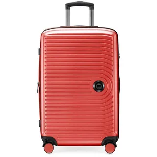 Hartschalen-Trolley »Mitte, verschiedene Größen und Farben«, 4 Rollen, Hartschalen-Koffer Reisegepäck TSA Schloss Volumenerweiterung bei M/L, orange