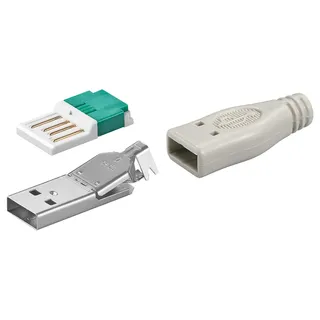 goobay USB A-Stecker zur werkzeugfreien Crimp-Montage