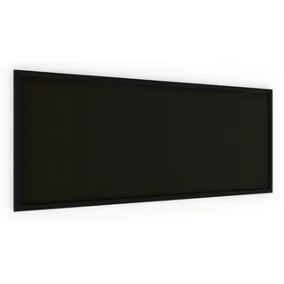 ALLboards Pinnwand, Korktafel in Schwarz, 100×40 cm, Holzrahmen – Schwarz lackiert