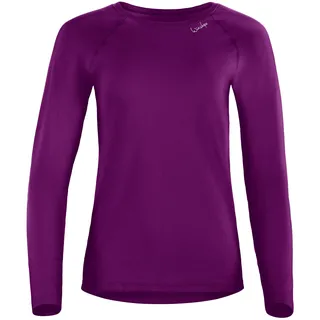 Winshape Damen Light and Soft Long Sleeve Top Aet118ls Yoga-Shirt, Lila, XXL