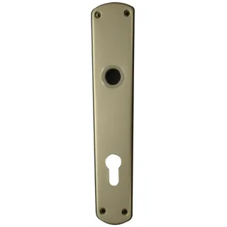 Alpertec Langschildgarnitur Aluminium silberfarben