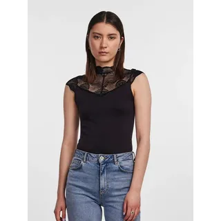 pieces Body PCNAYA Spitzenbody NOOS mit Spitze schwarz XS