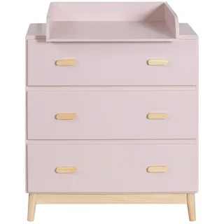 Rebecca Mobili Mobili Rebecca Wickeltisch, Pink, Holzwerkstoff, Rechteckig, 42x100x80 cm, Babymöbel, Wickelkommoden - Zubehör, Wickelkommoden