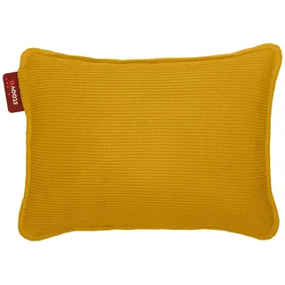 STOOV Ploov2 - Wärmekissen - Drahtlos - Infrarot-Wärmetechnik - Standard Batterie mit 2,5 bis 8 Stunden drahtlose Wärme - 45x60 cm - Knitted Ocher Yellow
