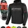 Motorradjacke Schwarz/Rot 4XL