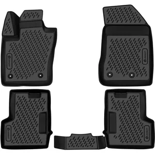 Element Gummimatten Set für FIAT 500X, 2014-2024 | 100% passgenaue Auto Fußmatten, robuste Universal Fußmatte Auto, Gummimatten Auto, Auto Fussmatten Gummi, Auto Gummimatten