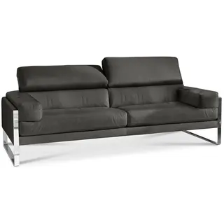 Calia Sofa romeo - CAL 808 Leder Grigio scuro