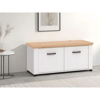 Schuhbank HOME AFFAIRE "Valencia", weiß (weiß matt), B:103,5cm H:47,5cm T:41cm, MDF, Spanplatte, Sitzbänke, Schuhbank