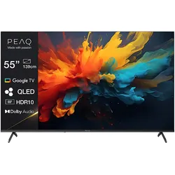 PEAQ PTV 55GQU-5025C TV (Flat, 55 Zoll / 139,0 cm, QLED 4K, SMART TV)