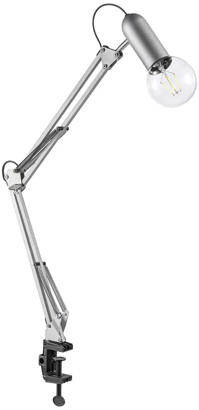 Klemmleuchte, stahl, Klemmhalterung, flexibler Spot, höhenverstellbar