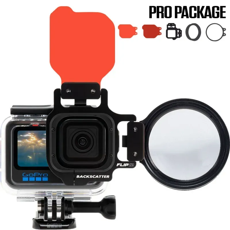 Backscatter FLIP13 - zwei GoPro Filter Dive und Deep inkl. +15 MacroMate für (GoPro HERO 5, 6, 7, 8, 9, 10, 11, 12,13)