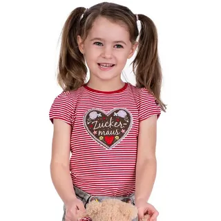 BONDI Trachtenkleid Trachtenshirt Baby/Kind - ZUCKERMAUS - rot/rosé rot 68