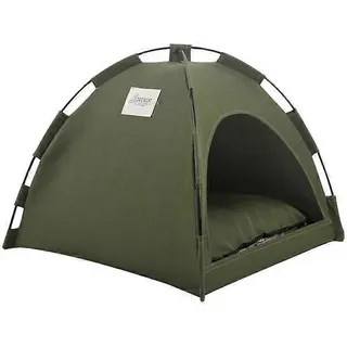 Haustierkennel Mit Sommerkühlkissen, Indoor-zelt Für Kleintiere, Hunde-/katzenbett, Größe M, Grün.