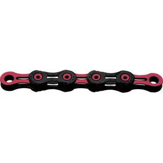 KMC Dlc 11 Road/mtb Kette - / Pink - 118 Glieder, 11-fach, kompatibel mit Shimano Sram Campagnolo, schwarz-pink, 11s/118 Gl