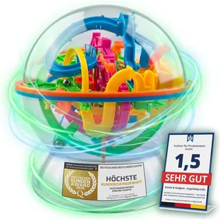 3D Kugellabyrinth - Kugelspiel Magic Maze Kugel-Labyrinth Puzzle Ball Geschicklichkeitsspiel (Advanced)