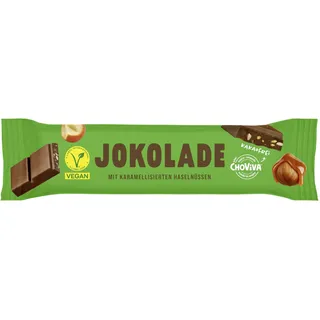 JOKOLADE 1 x 40 g Riegel | Mit karamellisierten Haselnüssen & knusprigen Cerealien | Vegan & Kakaofrei