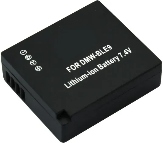Akku für PANASONIC LUMIX DMC TZ101, Typ Panasonic DMW-BLE9, BP-DC15, DMW-BLG10, 750 mAh