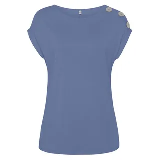 Buffalo Kurzarmshirt Damen rauchblau Gr.32/34