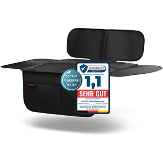 PROTEX Kindersitzunterlage [Testsieger 2025] ISOFIX-geeignet | Wasserabweisender Polyester Stoff mit gepolsteter Sitzfläche | S