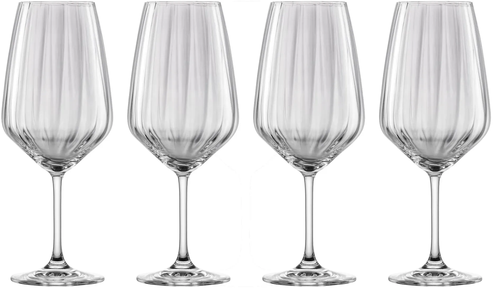 SCHOTT ZWIESEL Serie BLOSSOM Spritzglas Bordeauxglas 4 Stück Inhalt 656 ml