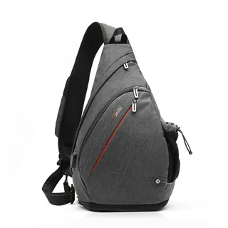 TUDEQU Sling Bag Herren Groß,8 Pockets Schulterrucksack Herren,19L Sling Rucksack Herren,Umhängetasche Herren,Schultertasche