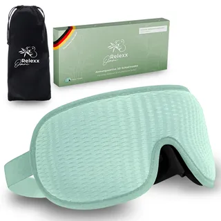 Omnirelexx® Atmungsaktive 3D Schlafmaske inklusive Reisebeutel 1 St
