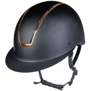 HKM Lady Shield Reithelme 9178 Schwarz/Rosegold L=58-60cm