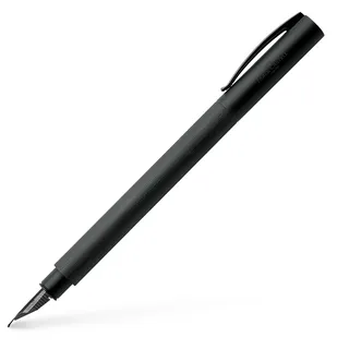 Faber-Castell 147150 - Füller Ambition All Black, Federbreite M, schwarz