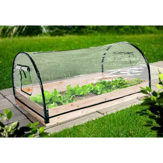 Lex Linder Exclusiv GmbH Pflanztunnel 120 x 80 x 50 cm mit stabilem Rahmen und Abdeckfolie XXL Frühbeet für Garten