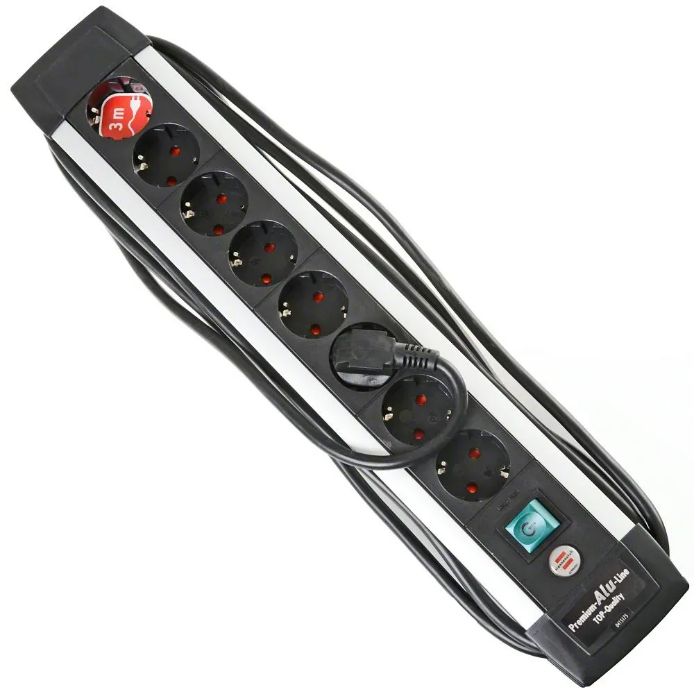 Brennenstuhl Premium Alu-Steckdosenleiste 8-fach