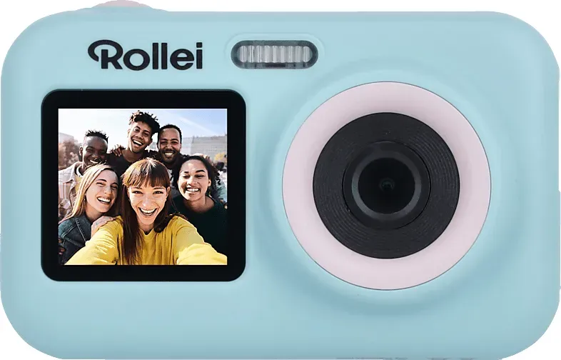 ROLLEI Sportsline Fun Digitale Kompaktkamera Grün, 0x opt. Zoom, 2.4-Zoll-Display an der Rückseite, 1.3-Zoll-Selfie-Display Frontseite