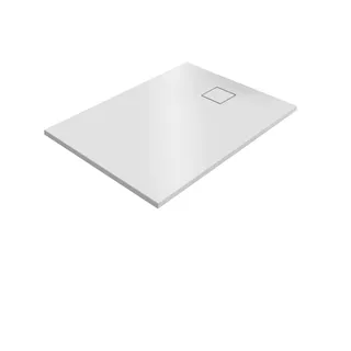 Hüppe EasyFlat Duschwanne, Ablauf kurze Seite, rechteckig, 1000x900mm, EF0207083, Farbe: Weiß matt