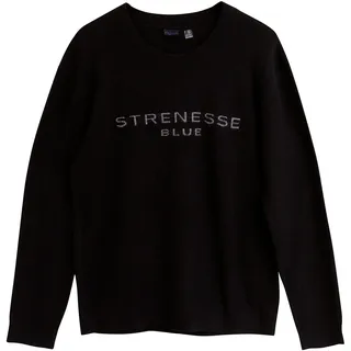 Strenesse Blue Herren Strickpullover (Schwarz, M)