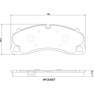 Brembo Bremsbelagsatz P 65 048