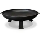 Feuerschale TEPRO "Toskana", schwarz, B:80,00cm H:33,00cm L:88,00cm, Stahl, Feuerkörbe, 80 cm