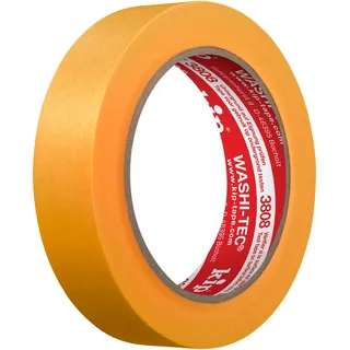 KIP 3808 WASHI-TEC® Premium Goldkrepp® - Professionelles Malerband in Qualität 24 mm x 50m