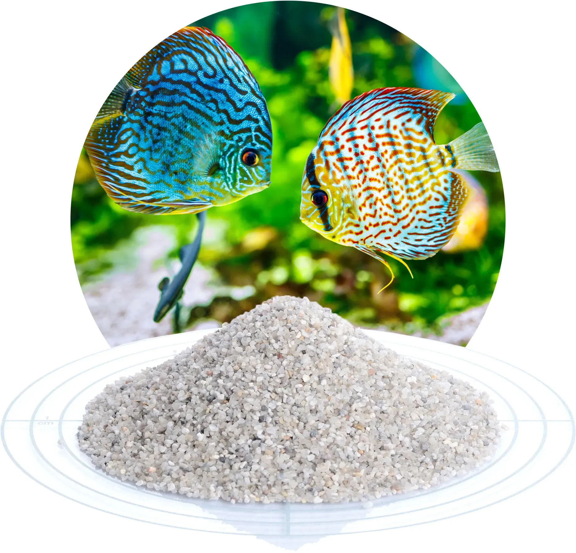 Aquariumkies natur 1,0-2,0 mm - 25 kg Sack