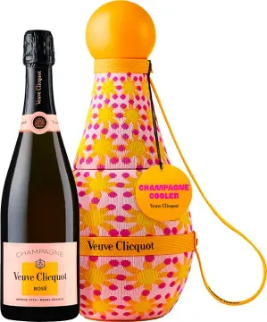 Champagner Veuve Clicquot - Rosé Carte Jaune in der Kühlbox  - Limited Edition Yinka Ilori