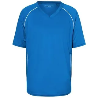 Team Shirt Funktionelles Teamshirt weiß/blau, Gr. M