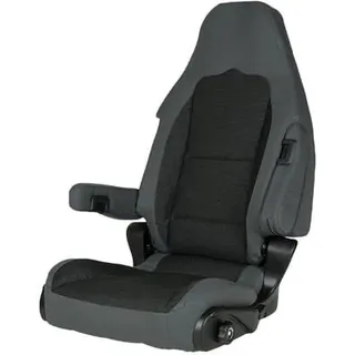 Sportscraft S10.1 Pilotensitz, Stoff Tavoc 2 schwarz/grau, Fahrerseite, mit Lordosenstütze