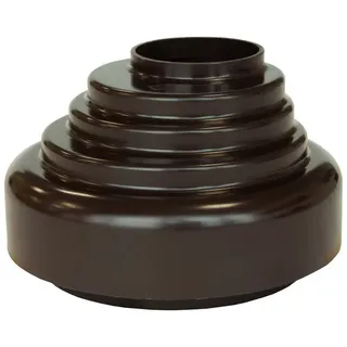 Inefa Fallrohr zu Abfluss, PVC DN 50 Dunkelbraun