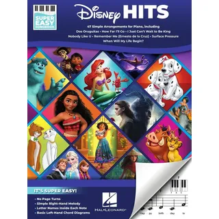 HAL LEONARD Disney Hits - Super Easy Songbook. Easy Piano.: 47 Simple Arrangements for Piano With Lyrics