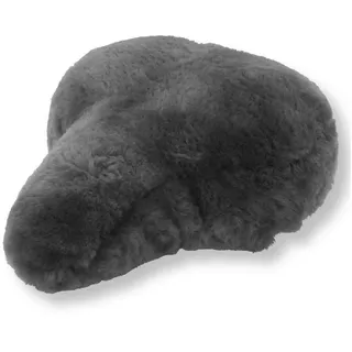 Reissner Lammfelle Fahrradsattel Bezug Fahrradsattelüberzug aus Merino Lammfell FSB-A-0 dunkelgrau anthrazit 27x24cm