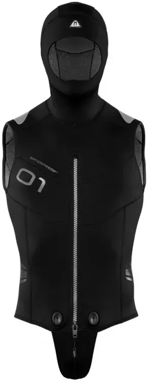 Waterproof O1 Kapuzenweste 5mm - Herren - Größe L/tall