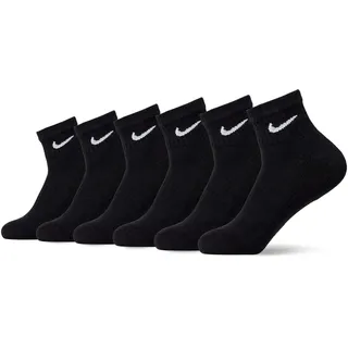 Nike Everyday Cushioned Trainings-Knöchelsocken Black/White 38-42