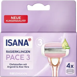 Isana Pace 3 Rasierklingen 4 Stück